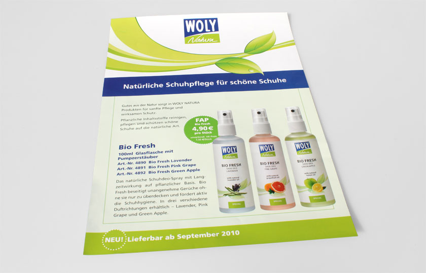 corporate design made by woidesign handout