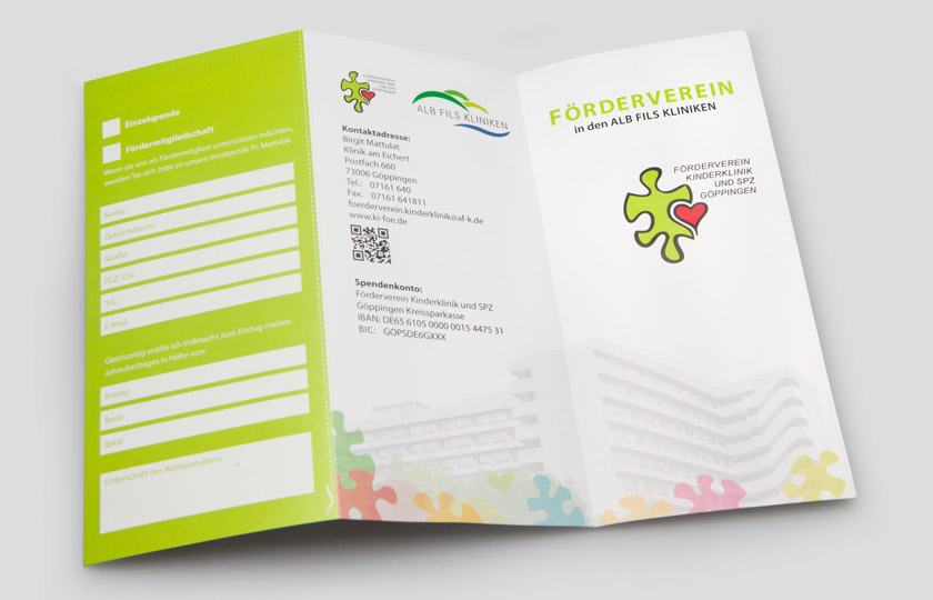 corporate design made by woidesign flyer klinik