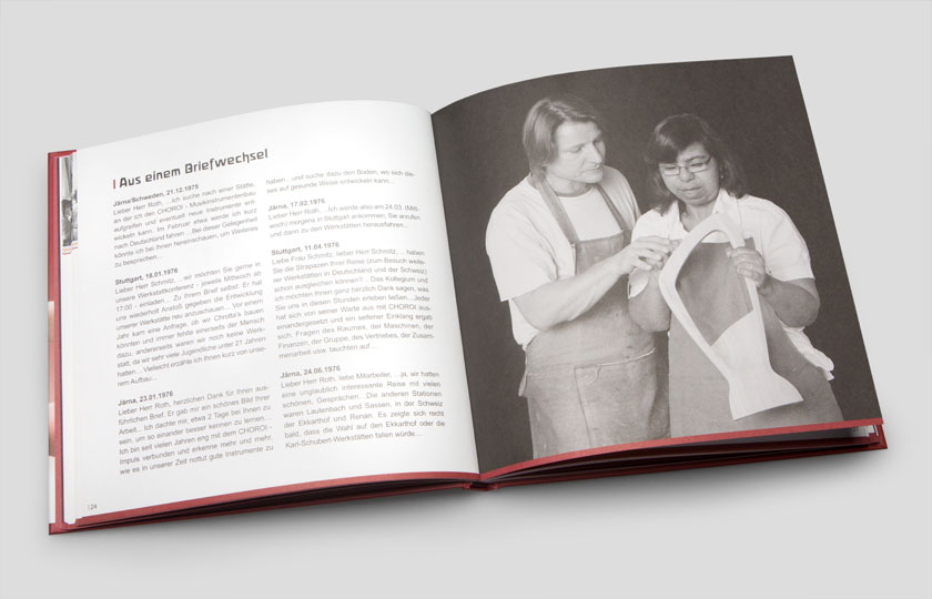 corporate design made by woidesign jubil�umsbuch