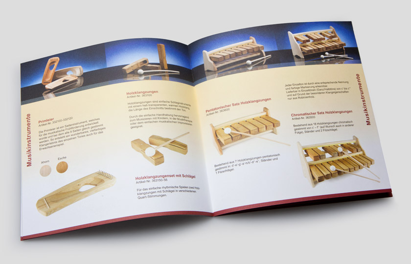 corporate design made by woidesign produktkatalog