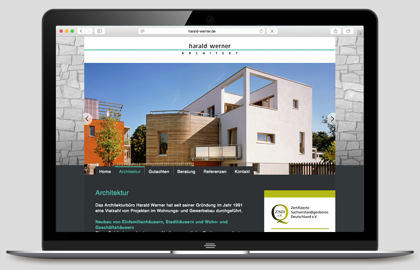 woidesign internetseite Harald werner